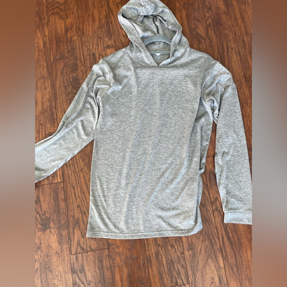 Gray sun hoodie lightweight sunhoodie fishing hood sun